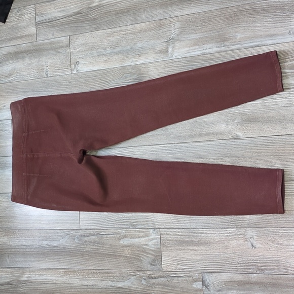 PISTOLA Waxed Coated Black Cherry Pull On Pants XS - Picture 5 of 6